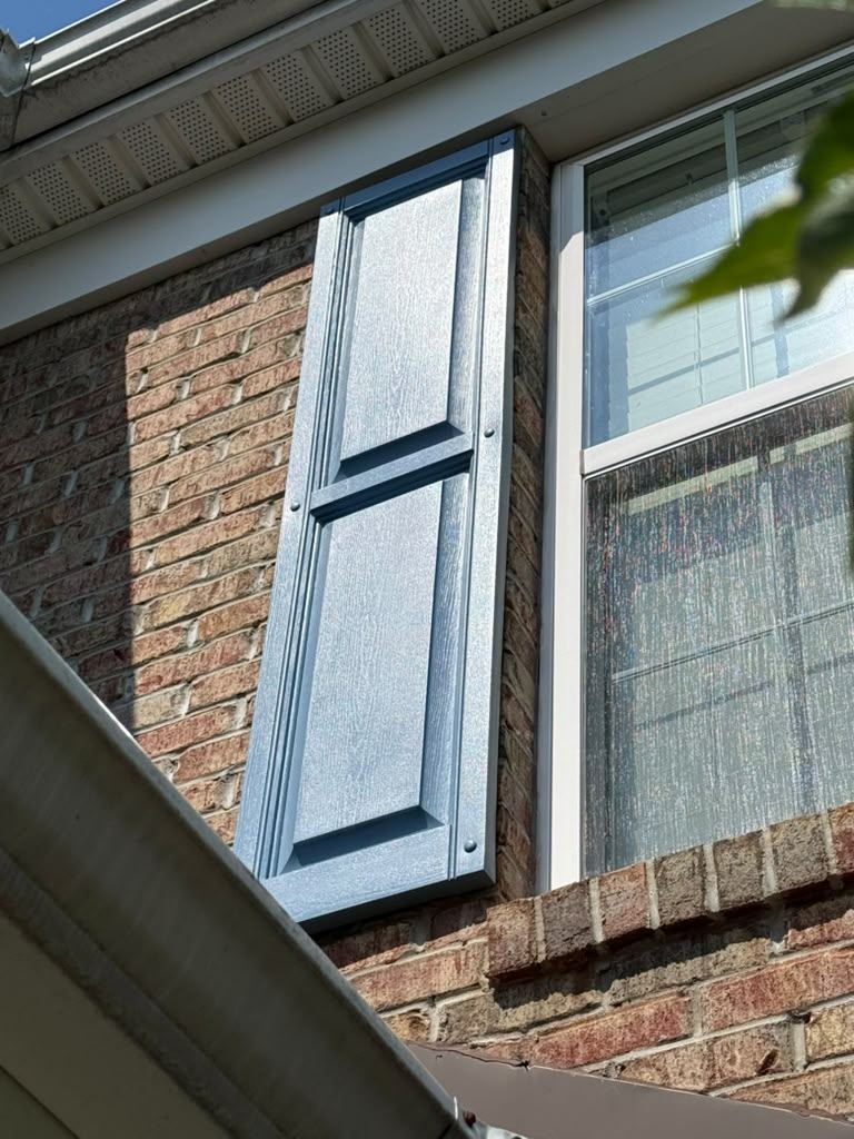Shutter after repainting