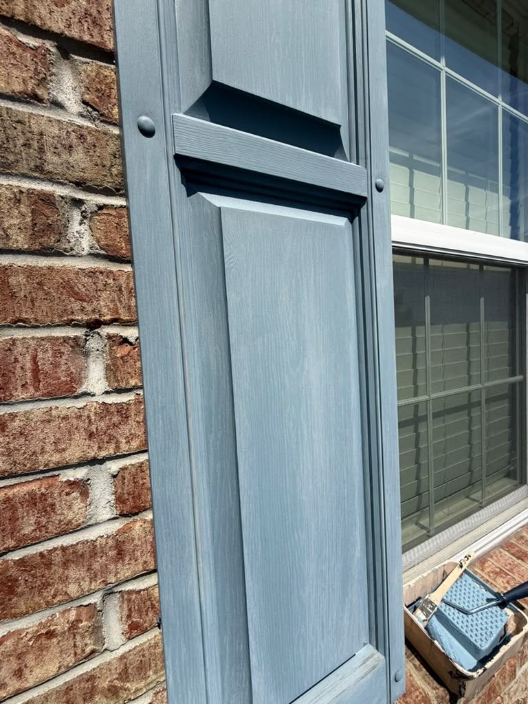 Shutter before repainting