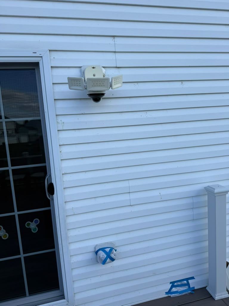 Vinyl siding before cleaning